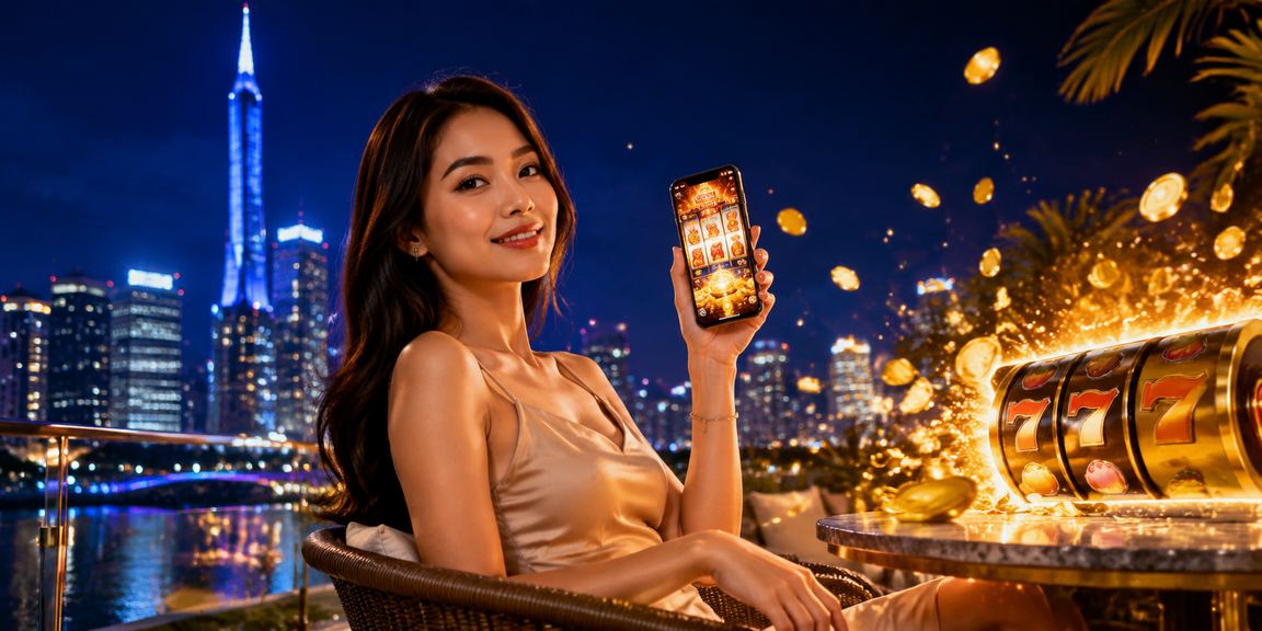 Paparan permainan slot interaktif bergaya moden di Kuala Lumpur